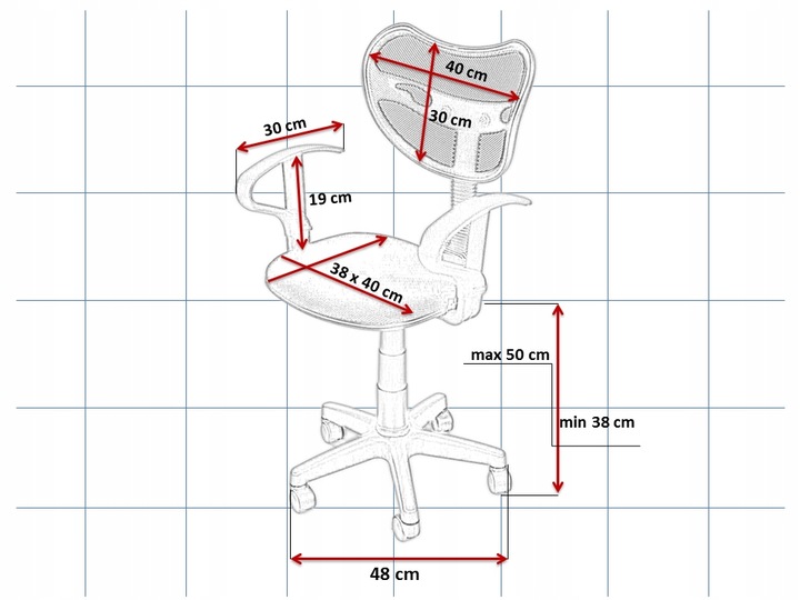 FOTEL DLA DZIECI MŁODZIEŻOWY STYLOWY KRZESŁO OBROTOWE BIUROWE KOLORY