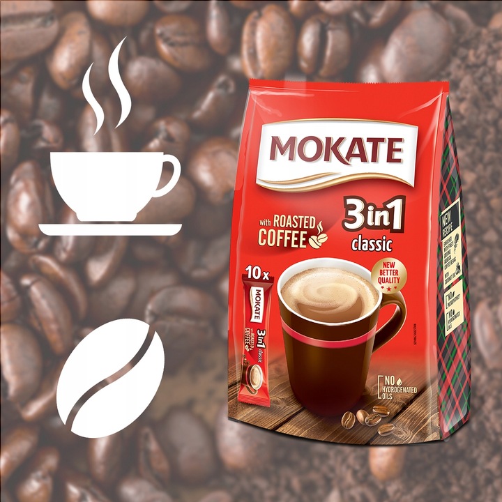 Napój Kawowy 3w1 Classic Mokate Mix Kawowy Instant 10 saszetek