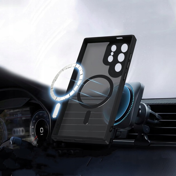 Etui do Samsung Galaxy S25 ULTRA CASE Wzmacniane MATOWE MAGNETYCZNE + SZKŁO