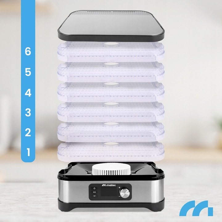 DUŻA SUSZARKA DO GRZYBÓW OWOCÓW WARZYW SPOŻYWCZA 6 SIT MOCNA 450W