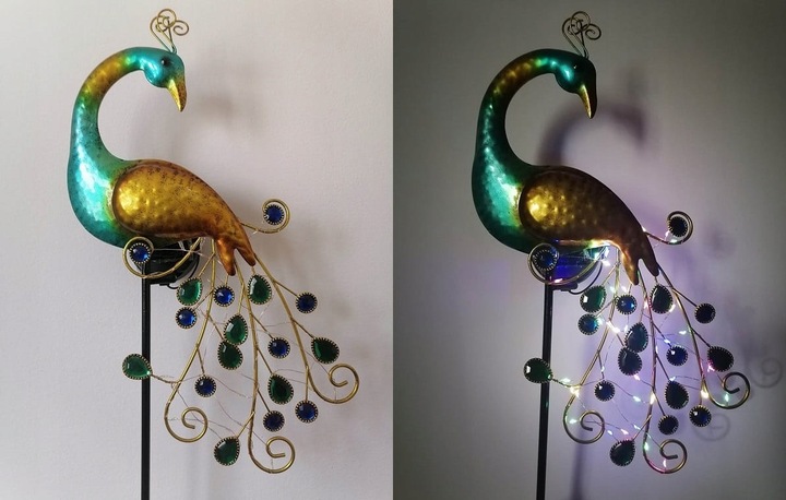 Ogrodowa lampa solarna LED PAW multikolor