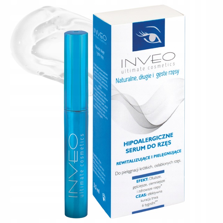 ODŻYWKA DO RZĘS SERUM PRZYŚPIESZAJĄCE WZROST INVEO WYDŁUŻAJĄCE REGENERUJĄCE