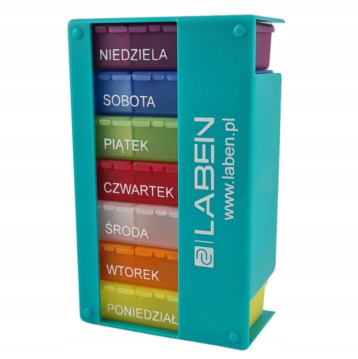 Kasetka Pojemnik Pudełko na leki 7dni x3przegródki