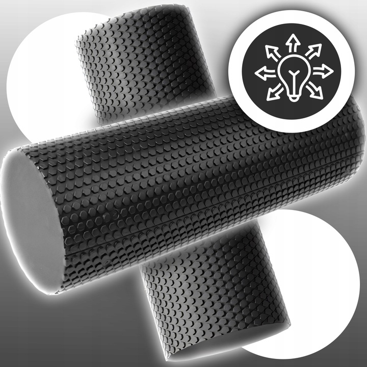 ROLLER DO MASAŻU ĆWICZEŃ ROLER CROSSFIT DUŻY 45,5x15,5CM WAŁEK