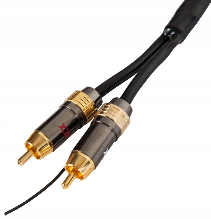 KICX RCA 05 KABEL Przewód AUDIO Stereo 2x RCA Cinch 3x EKRAN OFC 5m REMOTE
