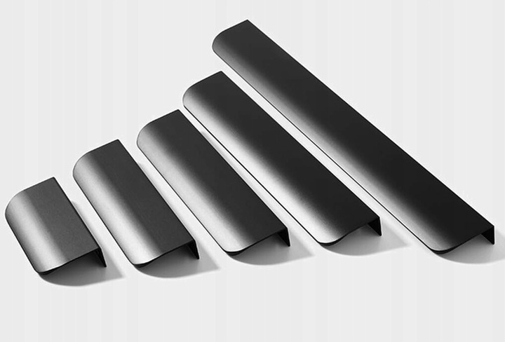 UCHWYT KRAWĘDZIOWY CZARNY 120cm UCHWYT MEBLOWY