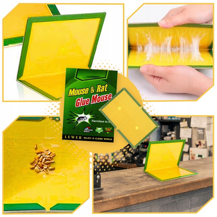 LEP NA MYSZY SZCZURY PUŁAPKA 30X ŁAPKA MYSZOŁAPKA SILNY MOCNY KLEJ