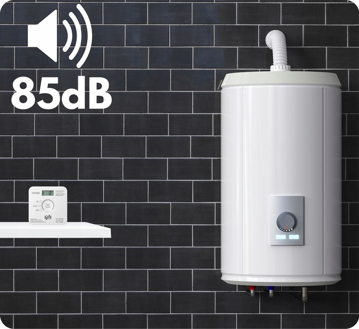 Czujnik Czadu Detektor Tlenku Węgla Bezprzewodowy 85db 10 LAT +