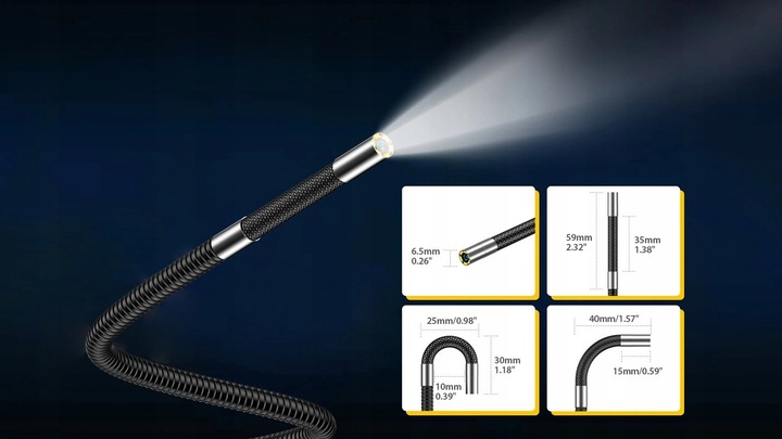 ULEFONE E03 EC03 ENDOSKOP 720P DO ARMOR 13 16 18 19 21 24 26 27 I SERII PAD