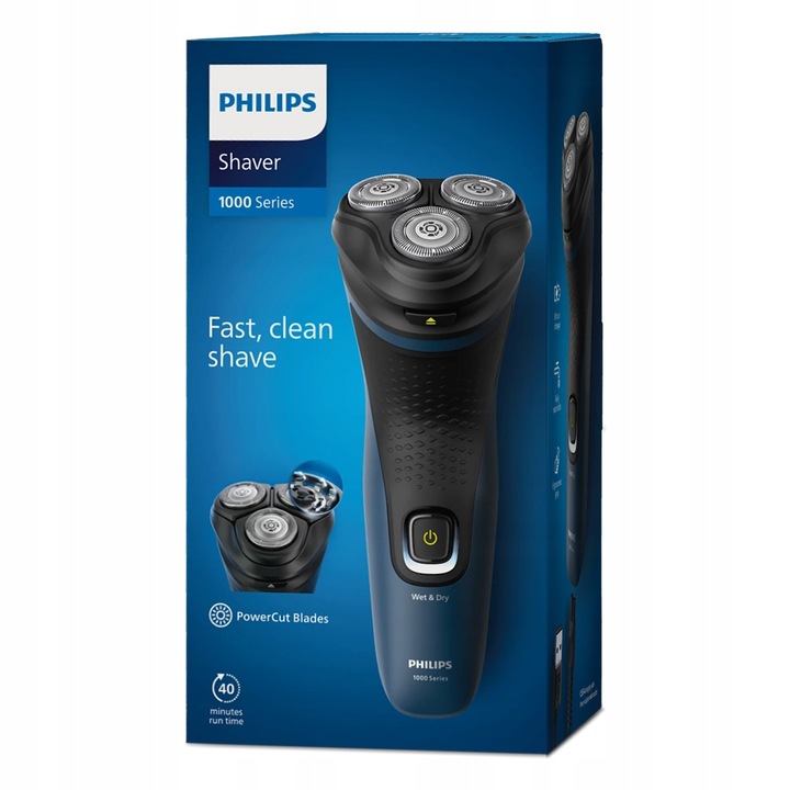 GOLARKA ELEKTRYCZNA PHILIPS WET & DRY SERIES 1000 MASZYNKA DO TWARZY