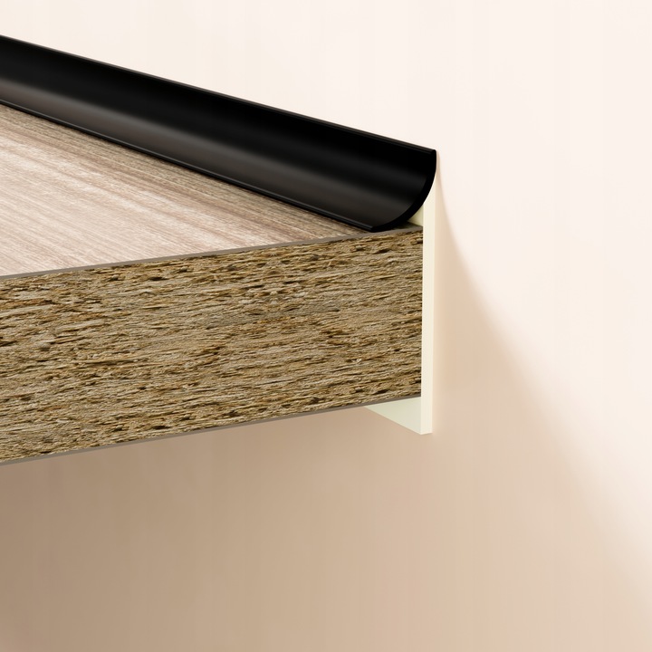 LISTWA USZCZELNIAJĄCA Przyblatowa CZARNY 4,2m uszczelka meblowa do