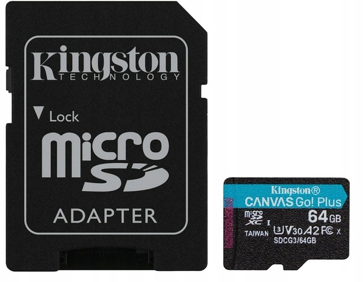 Kingston Karta microSD 64GB Go Plus 170/70 MB/s