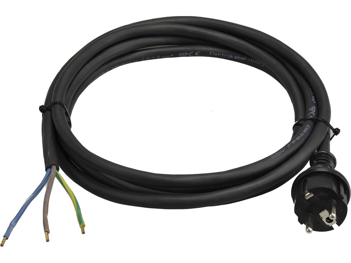 Przewód kabel z wtyczką OW Guma 3x2,5mm2 H05RR-F 3mb