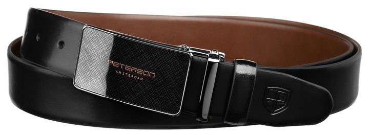 Męski pasek skórzany do spodni Peterson prezent dwustronny wymienne