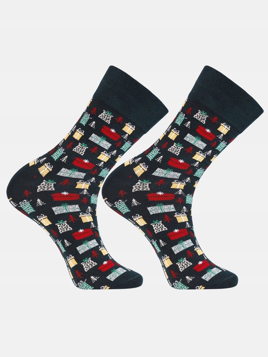 3-pak Świąteczne Skarpety Skarpetki Męskie Wzorzyste Na Prezent Moraj