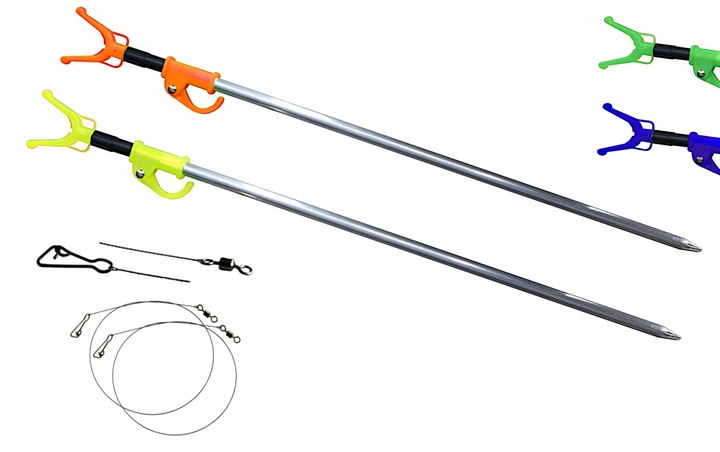 ZESTAW WĘDKARSKI 2x Wędka 2x Kołowrotek TORBA Siatka Podpórki Zanęta Akceso