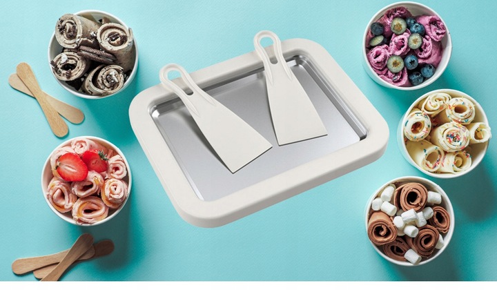 MASZYNA DO LODÓW TAJSKICH MASZYNKA DO ROBIENIA LODÓW ICE CREAM Z