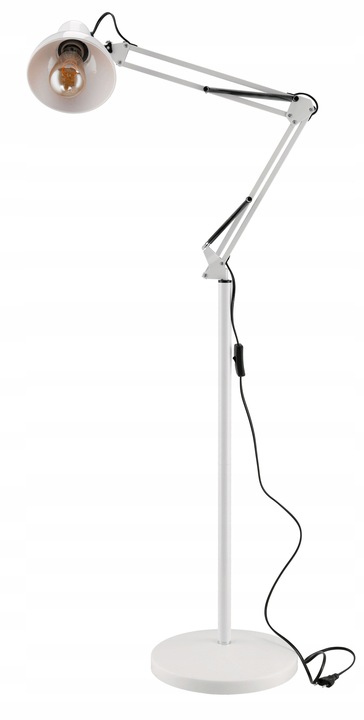 Lampka Lampa Podłogowa Stojaca LED 1xE27 185CM Stabilna + Regulacja