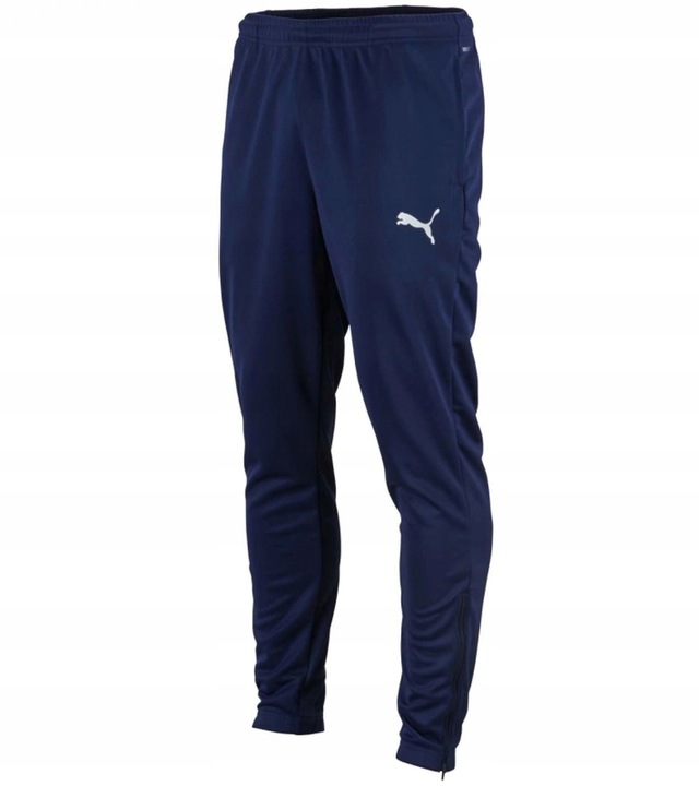 Puma spodnie dresowe męskie Liga training pant Core niebieski rozmiar
