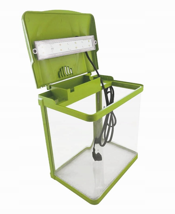 Małe Akwarium dla Bojownika HR-230 7L Zestaw z filtrem i Lampą LED 3