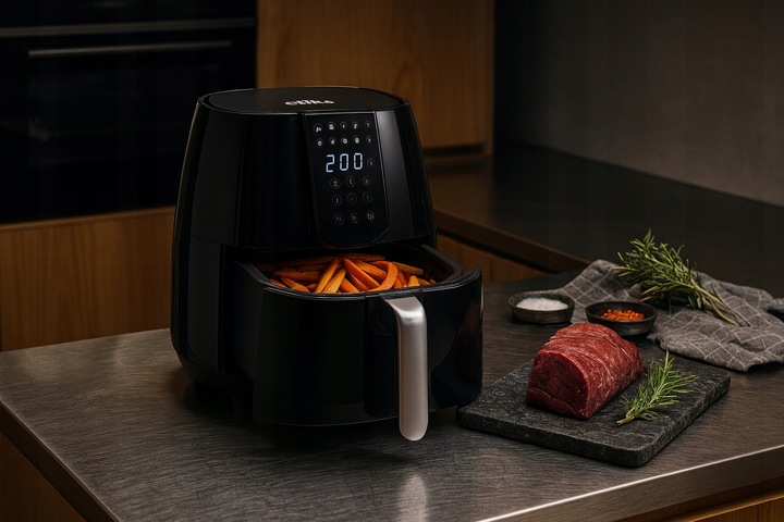 FRYTKOWNICA BEZTŁUSZCZOWA AIR FRYER FRYTOWNICA DUŻA 4L MISA