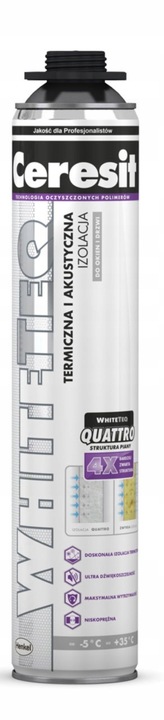 Ceresit Whiteteq Quattro Piana pistoletowa 750ML