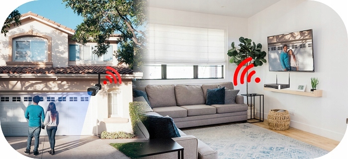 BEZPRZEWODOWA KAMERA WIFI MONITORING 2K CZARNA KAMERA ZEWNĘTRZNA AUDIO DVS