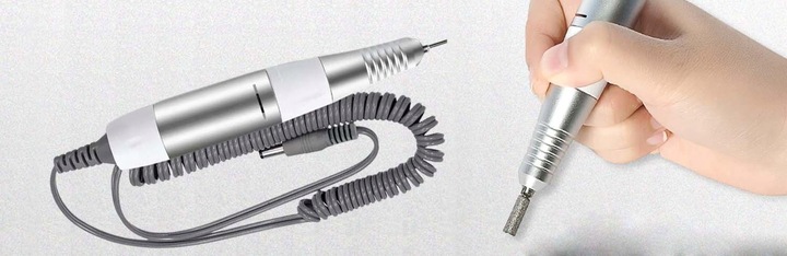 Rączka Prostnica Do Frezarki biało-srebrna Lekka i Cicha 5pin