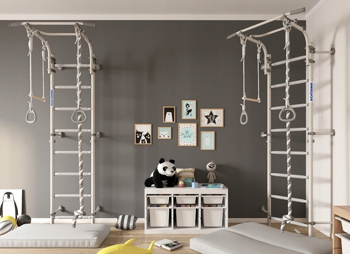 Drabinka gimnastyczna z drążkiem Kometa Next 1 - prowans