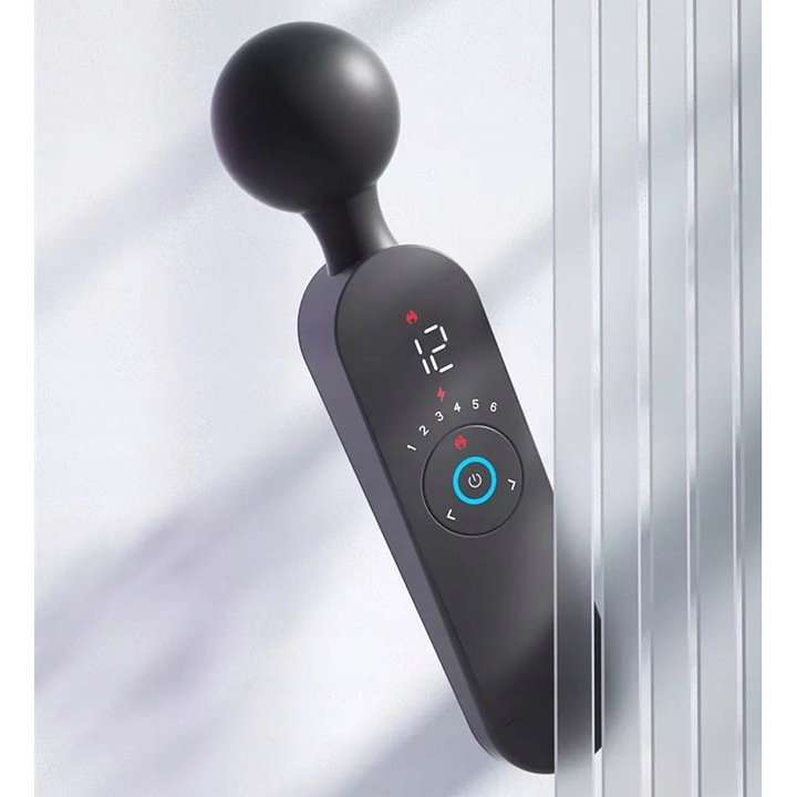 Masażer Łechtaczki LCD Wibrator 12 Funkcji Grzanie