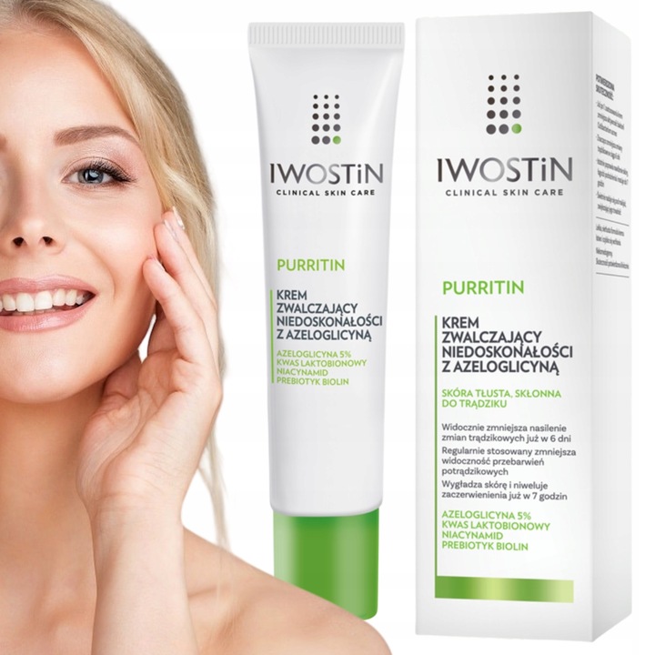 IWOSTIN PURRITIN KREM DO TWARZY DZIEŃ/NOC AZG NA NIEDOSKONAŁOŚCI DERMO