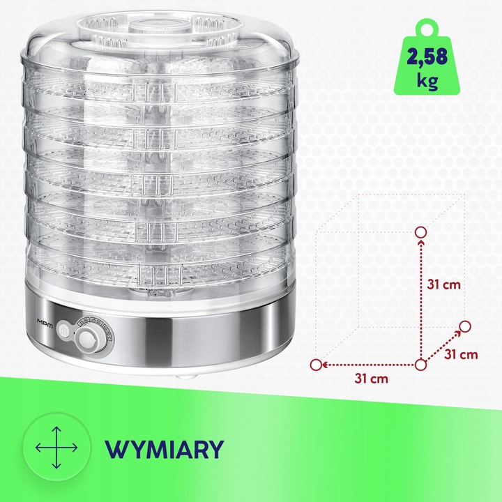 Suszarka do grzybów warzyw owoców 5-sit MPM MSG-11