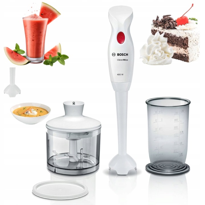 Mikser ręczny BOSH Stabmixer CleverMixx 400 W BIAŁY