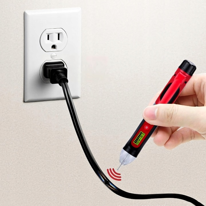 TESTER PRÓBNIK NAPIĘCIA ELEKTRYCZNEGO OBWODU CZUŁY BEZDOTYKOWY AC