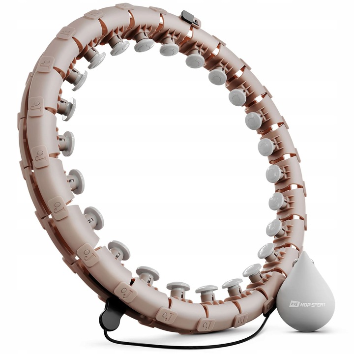 Hula hop z obciążeniem odchudzające wypustkami regulowane 24 elementy smart