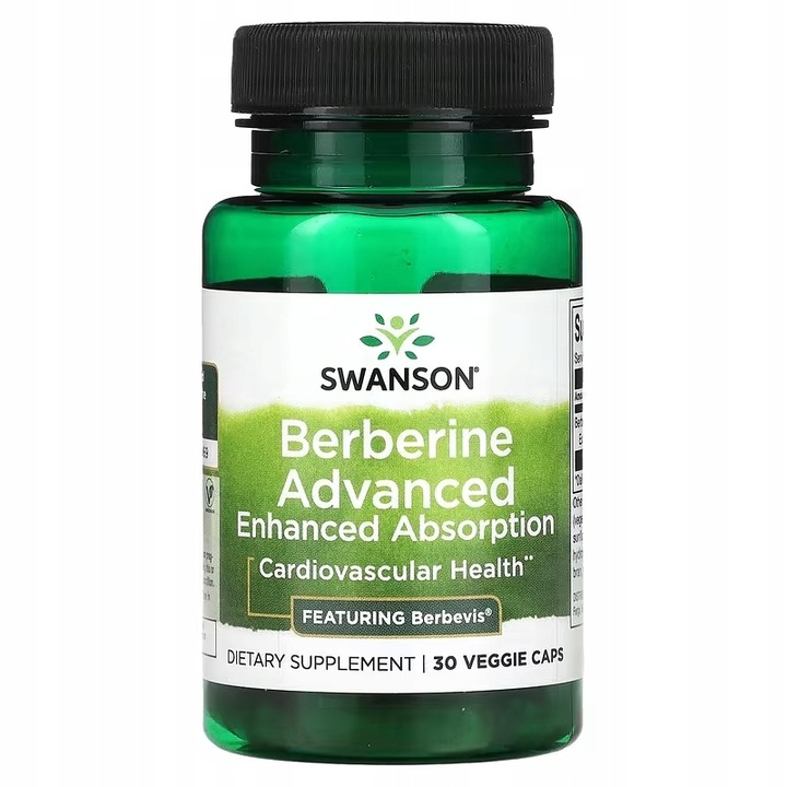 SWANSON Berberine Advanced 500mg 30 kapsułek Fitosomalna Berberyna ekstrakt