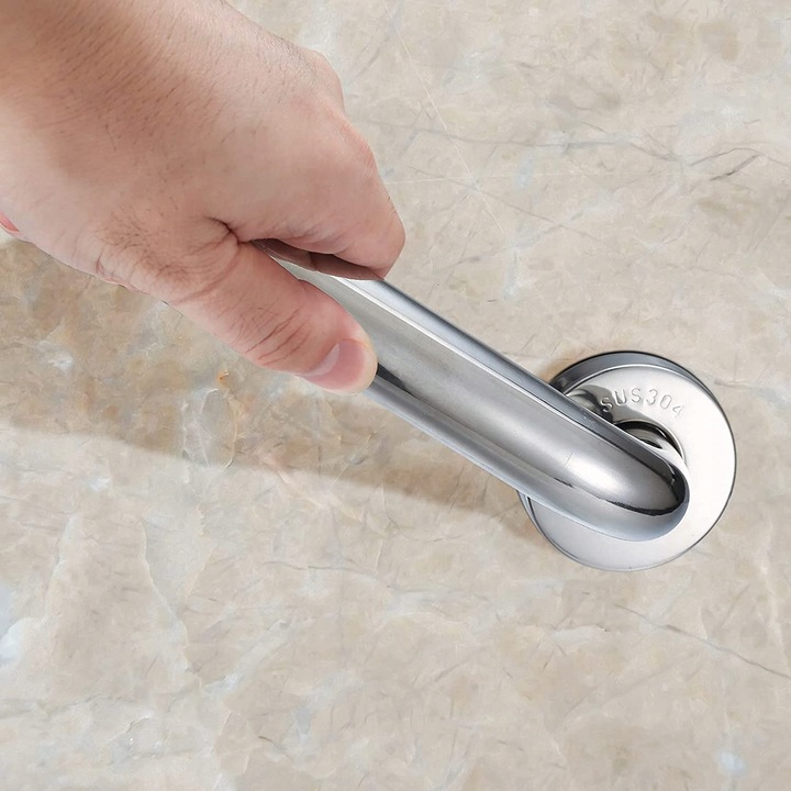 PORĘCZ UCHWYT ŁAZIENKOWY PROSTY DO WANNY DRZWI x2 CHROM POD PRYSZNIC 30CM