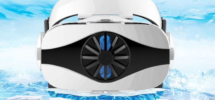 Okulary gogle VR 3D 360 FiiT 5F do smartfona do 6,3 ze słuchawkami lekkie