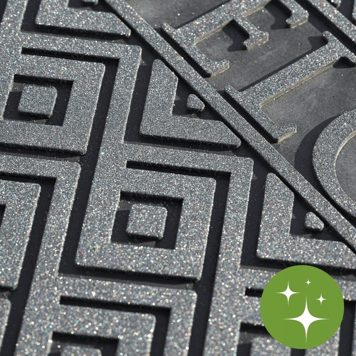 WYCIERACZKA POD DRZWI ZEWNĘTRZNA GUMOWA WEJŚCIOWA WELCOME BŁYSZCZĄCA