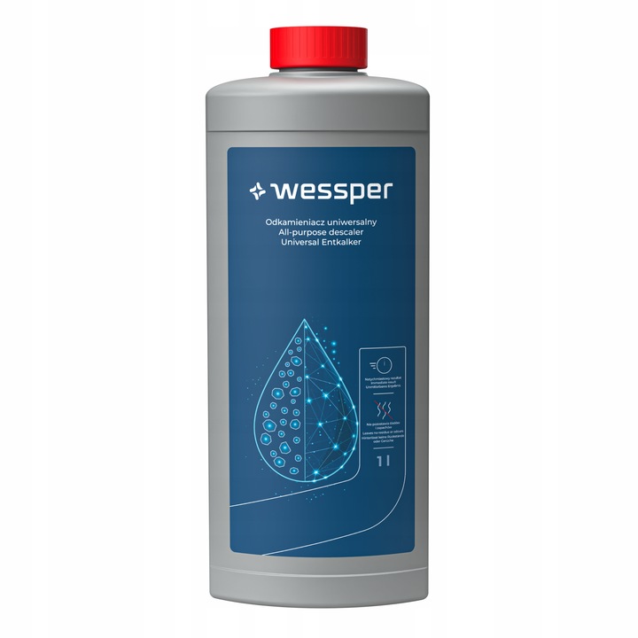Wessper CleanMax - duży uniwersalny odkamieniacz do ekspresu 1l w