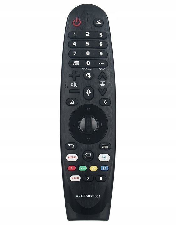 Pilot do TV LG AKB75855501 czarny, jakość jak oryginalny, SMART TV MAGIC
