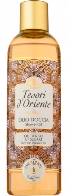 Tesori zestaw olejków pod prysznic: amla sezam, ryż tsubaki, argan cyprys