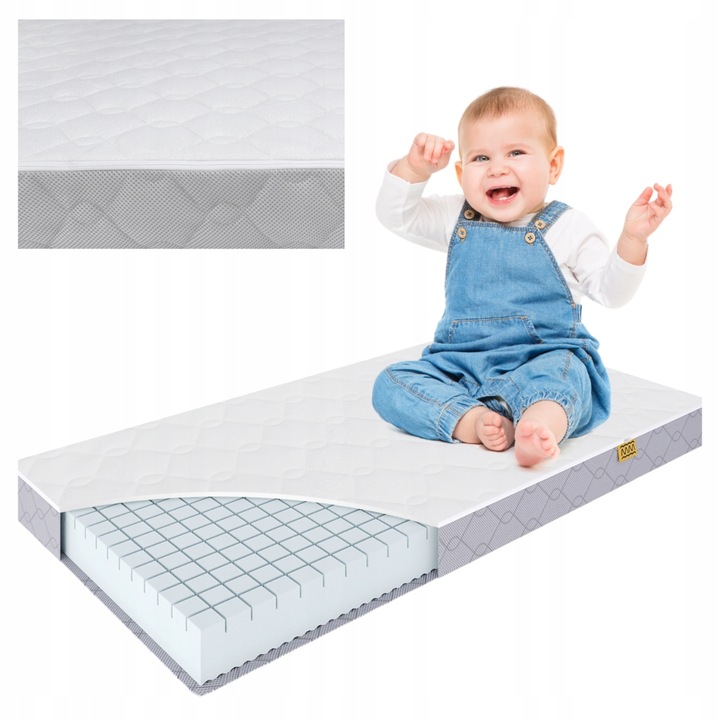 Materac 90x180 ANTYALERGICZNY dziecięcy piankowy TWARDY 180x90 dla dziecka