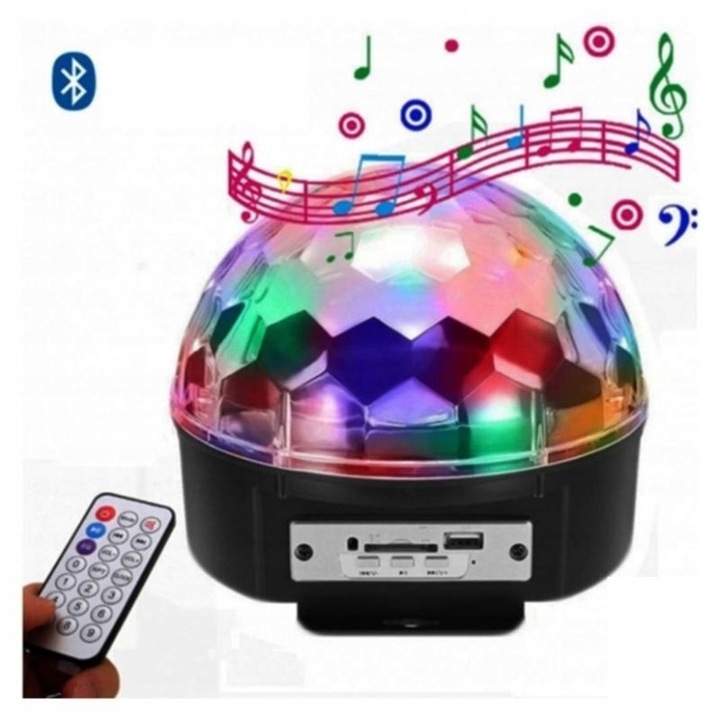 PROJEKTOR XXL KULA DISCO+PILOT +BLUETOOTH +GŁOŚNIK