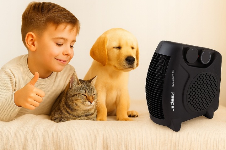 TERMOWENTYLATOR FARELKA GRZEJNIK ELEKTRYCZNY 2000W 3 POZIOMY Z