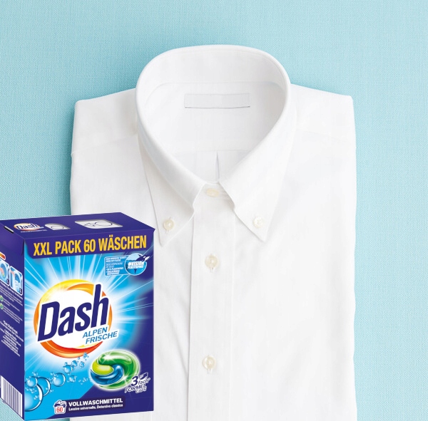 DASH Frische Kapsułki do prania białych ubrań niemieckie DE 3in1 60szt
