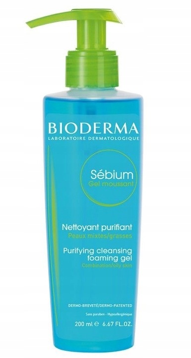Bioderma Sebium, Żel myjący, 200 ml