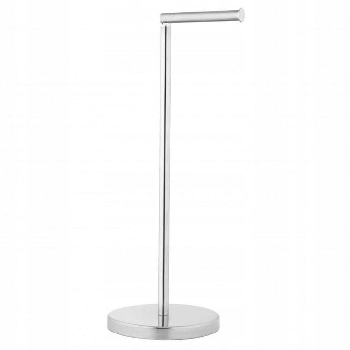 Stojak wieszak papier toaletowy zapas 5 ROLEK do WC toalety łazienki chrom