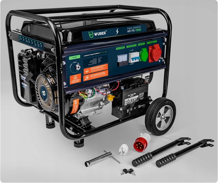 GENERATOR PRĄDU AGREGAT PRĄDOTWÓRCZY TRÓJFAZOWY OHV MIEDŹ AVR 15KM