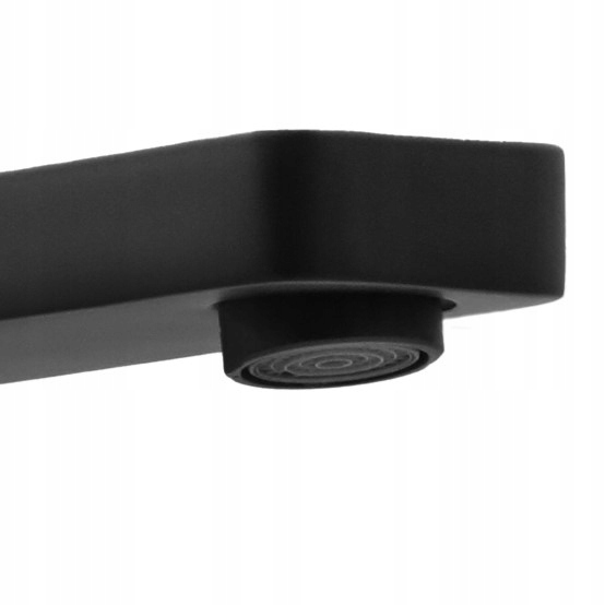 Bateria umywalkowa stojąca wysoka czarna nablatowa kran do umywalki